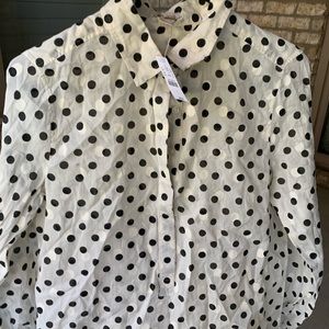 Polka Dot button down